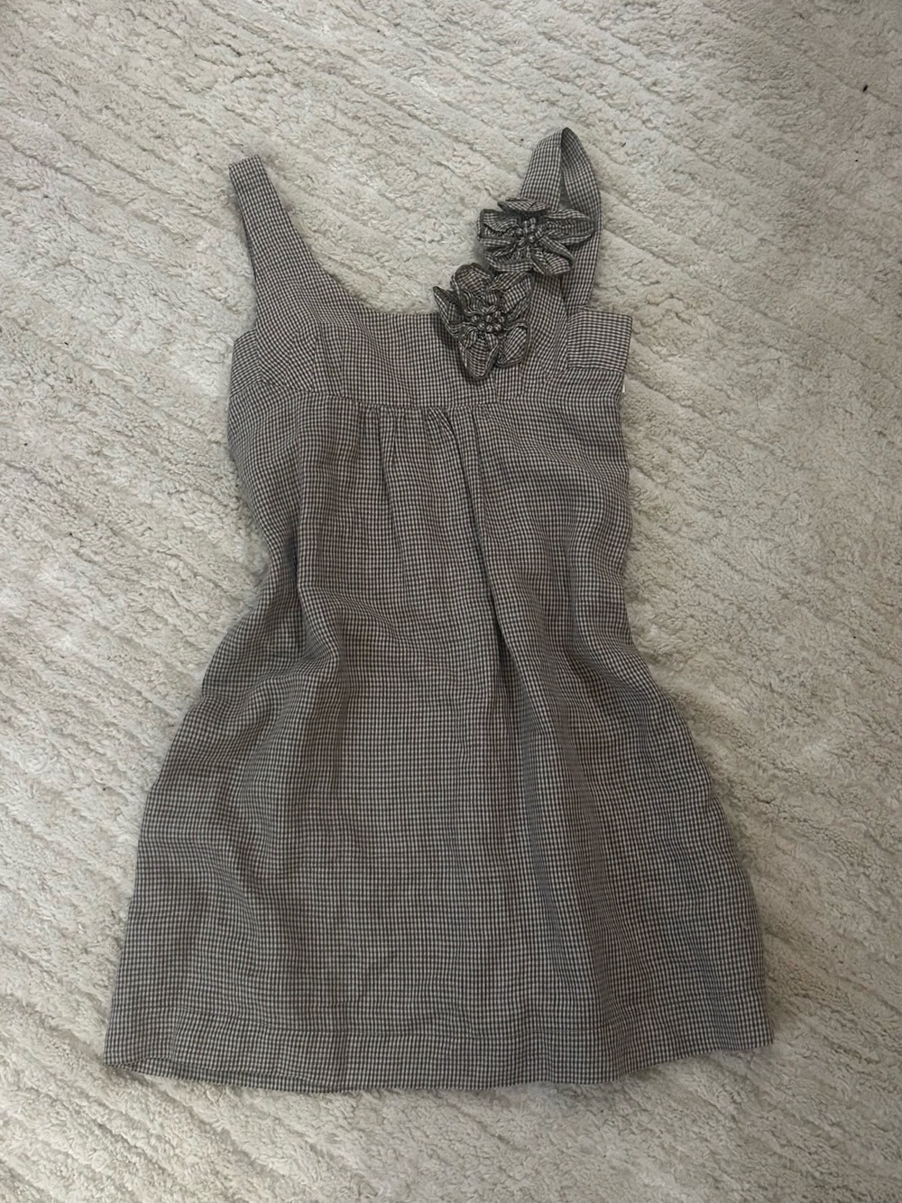 Mini Dress with Floral Applique